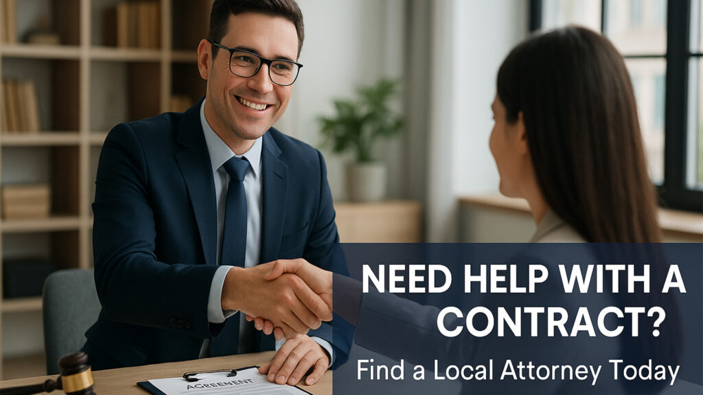 Contract Law Attorney Near You