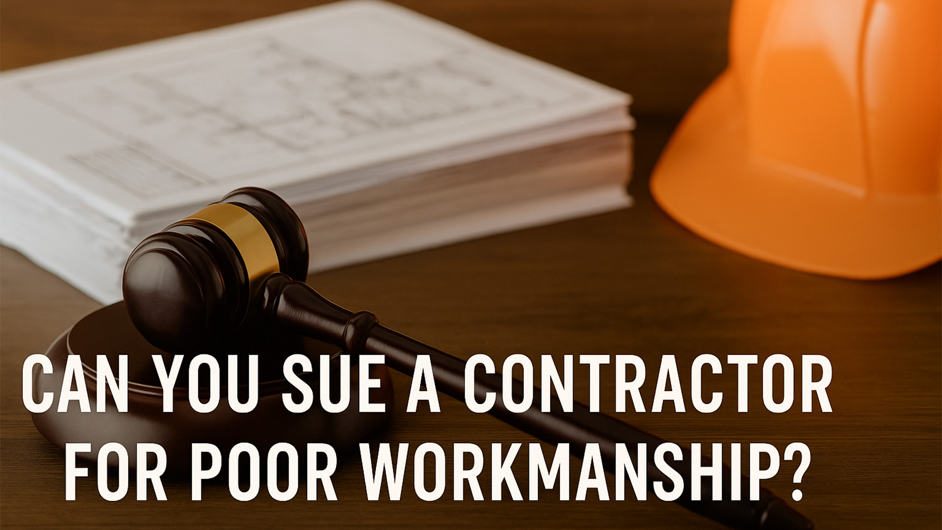 Read more about the article Can You Sue a Contractor for Poor Workmanship? A Homeowner’s Legal Guide