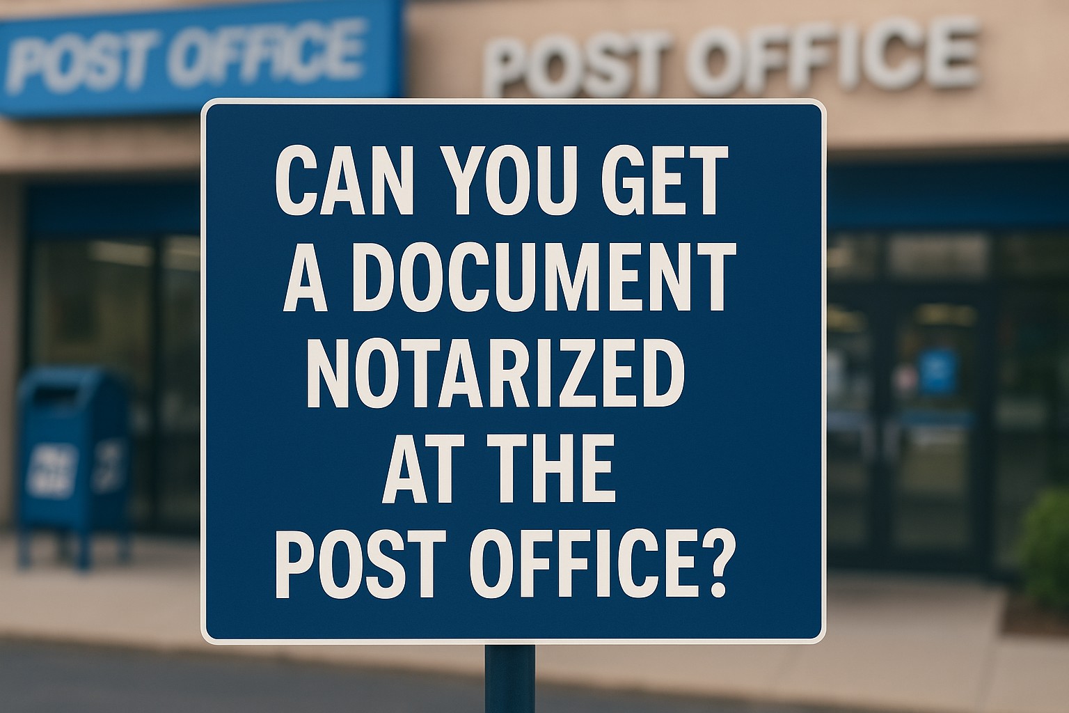 Read more about the article Does the Post Office Offer Notary Services? Here’s the Truth