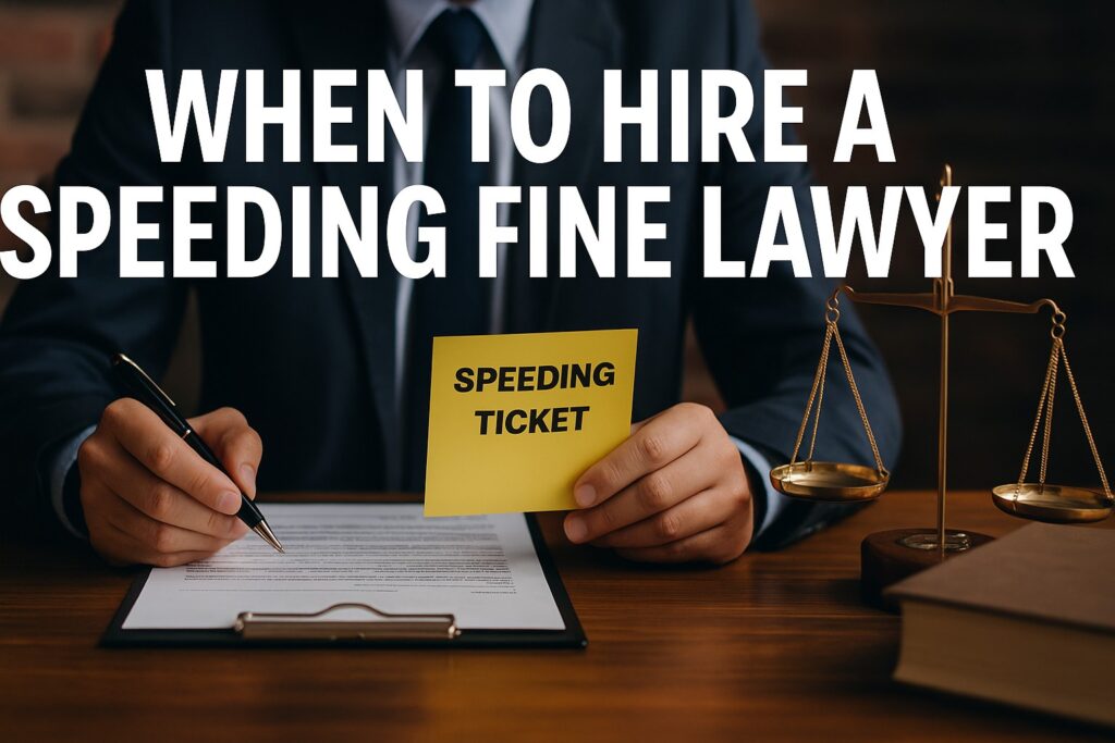 Hiring a Speeding Fine Lawyer
