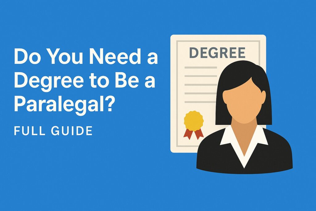 Do You Need a Degree to Be a Paralegal