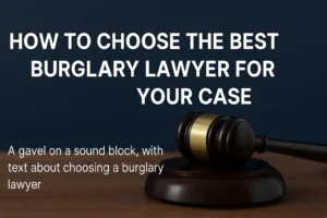 Read more about the article How to Choose the Best Burglary Lawyer for Your Case