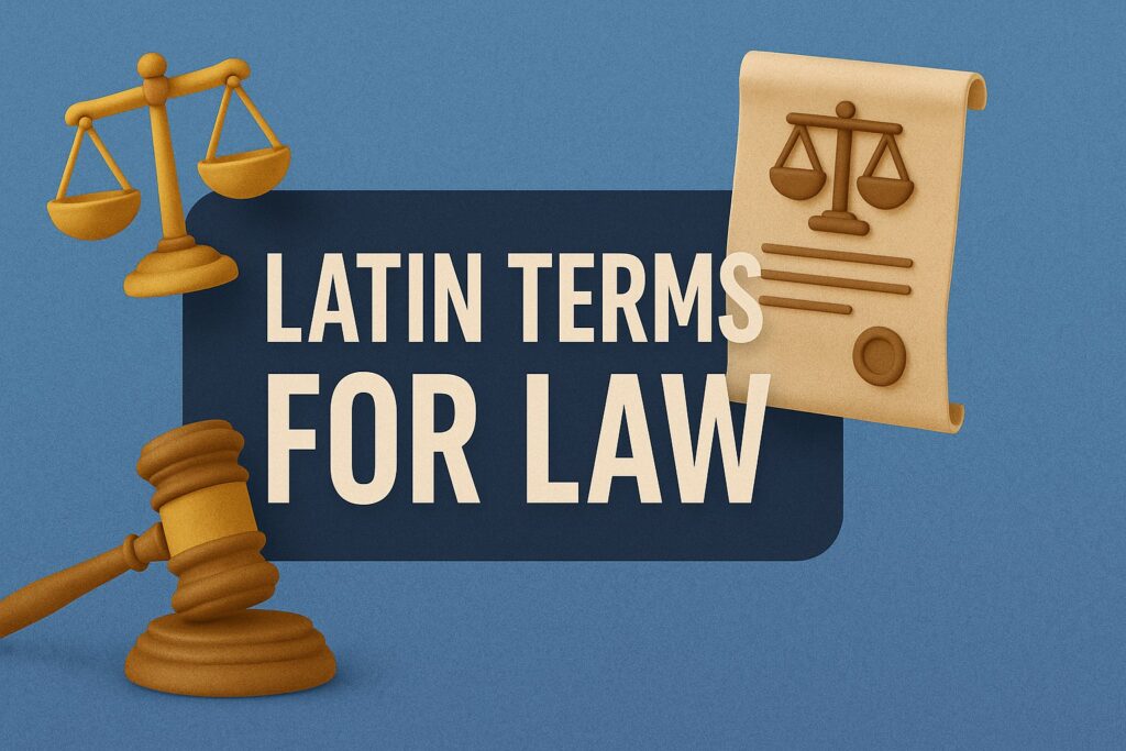 Latin Terms for Law