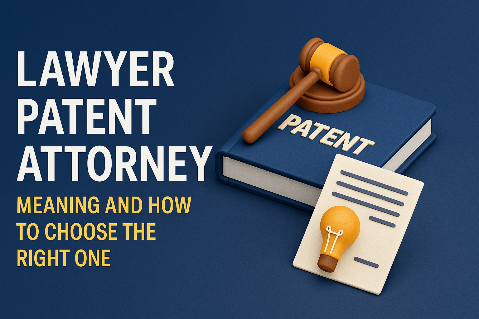 Read more about the article Lawyer Patent Attorney: Meaning, Role, and How to Choose the Right One