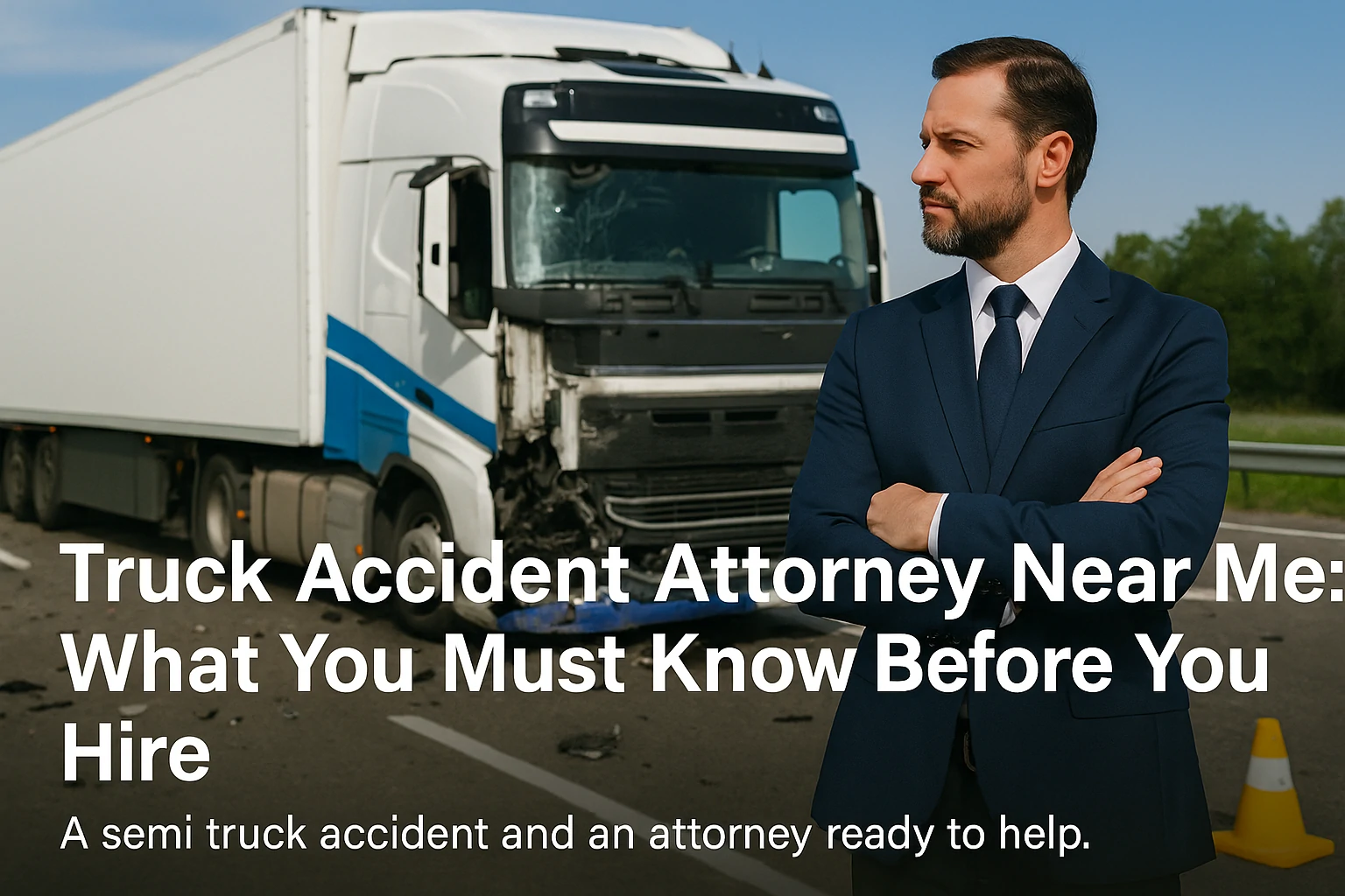 Read more about the article Truck Accident Attorney Near Me: What You Must Know Before You Hire