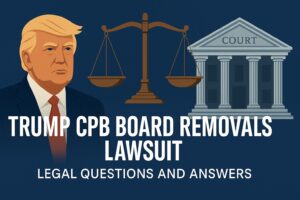 Read more about the article Trump CPB Board Removals Lawsuit: Legal Questions and Answers