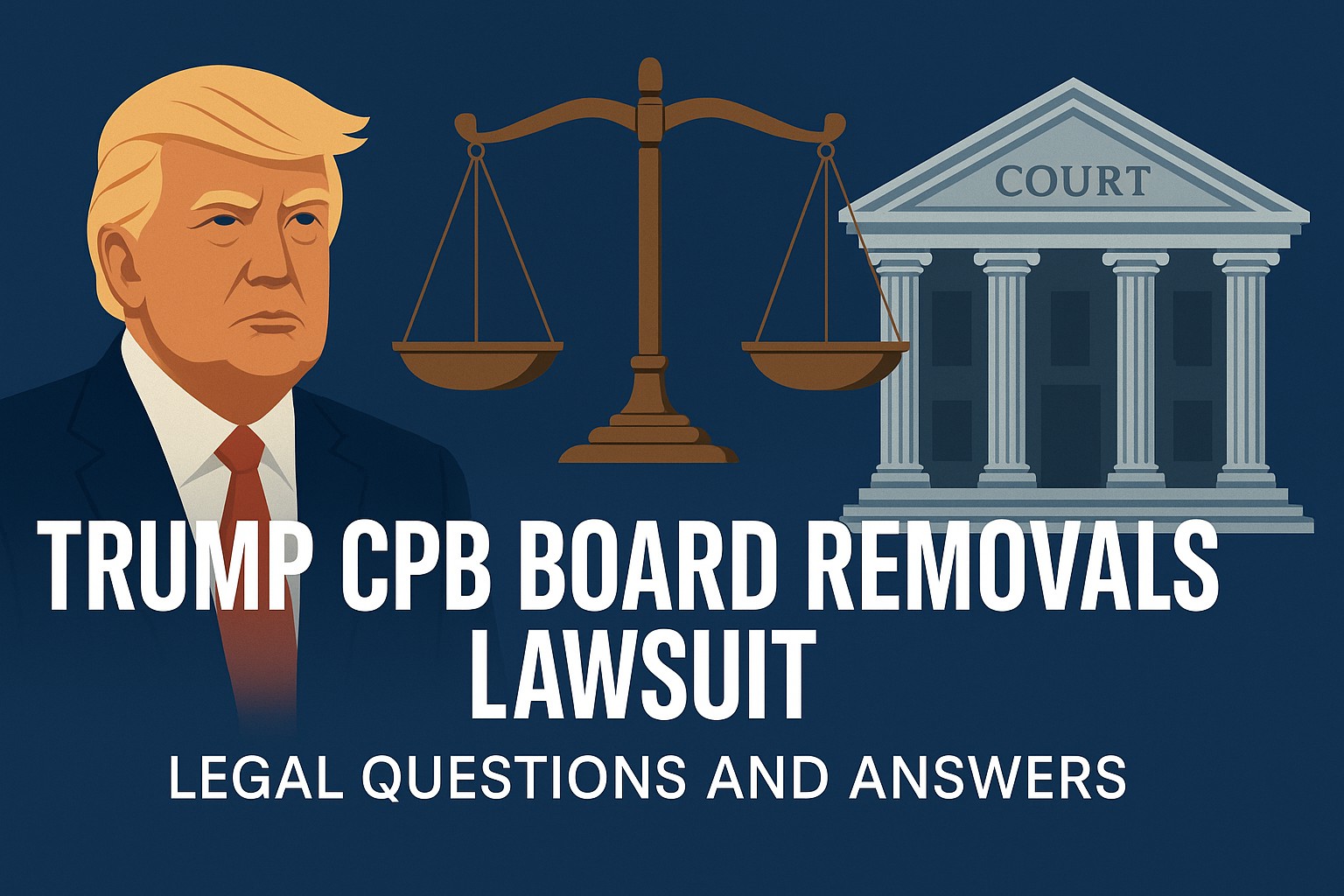 Read more about the article Trump CPB Board Removals Lawsuit: Legal Questions and Answers