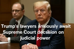 Read more about the article Trump’s Lawyers Anxiously Await Supreme Court Decision on Judicial Power