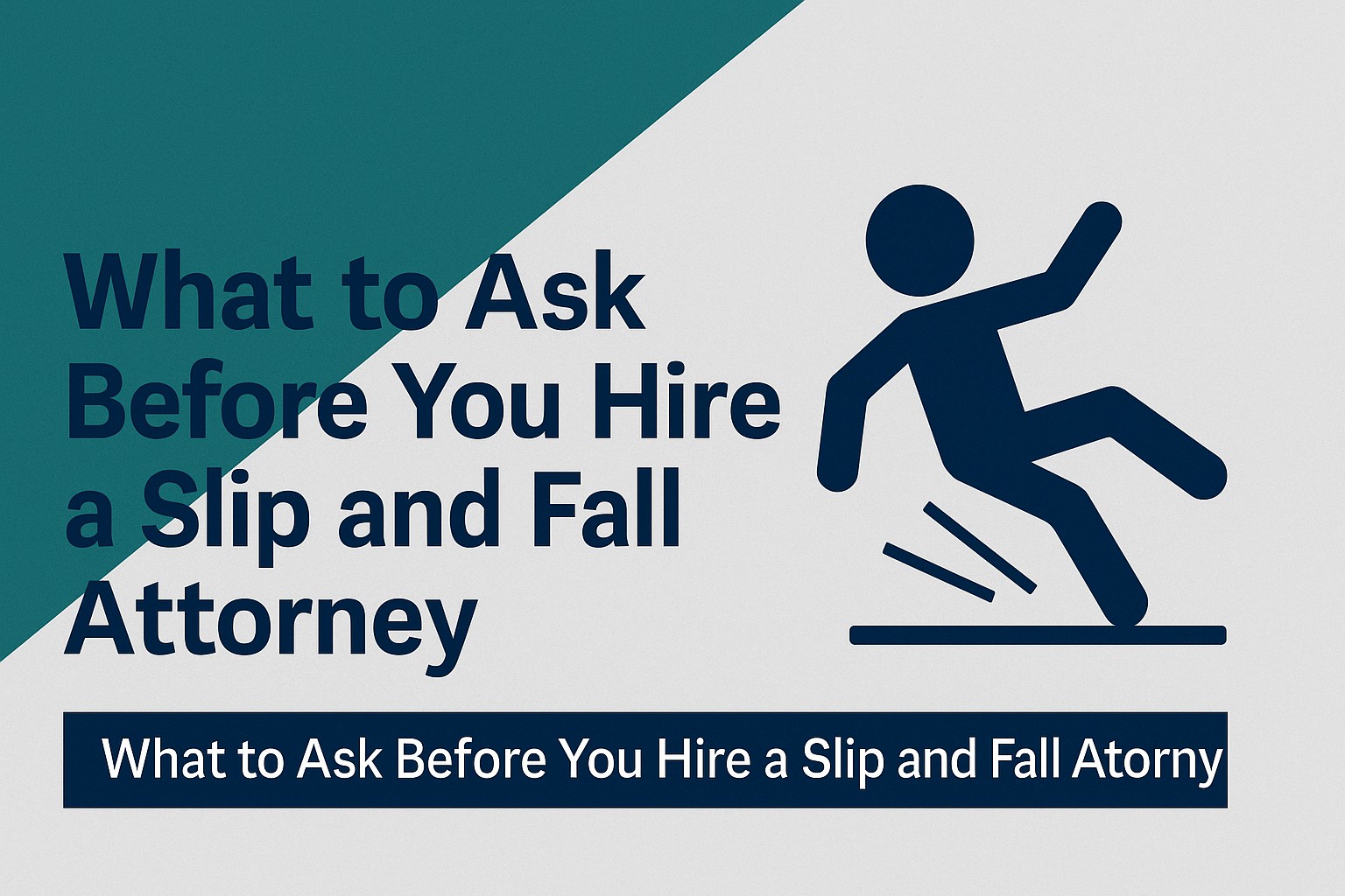 Read more about the article What to Ask Before You Hire a Slip and Fall Attorney