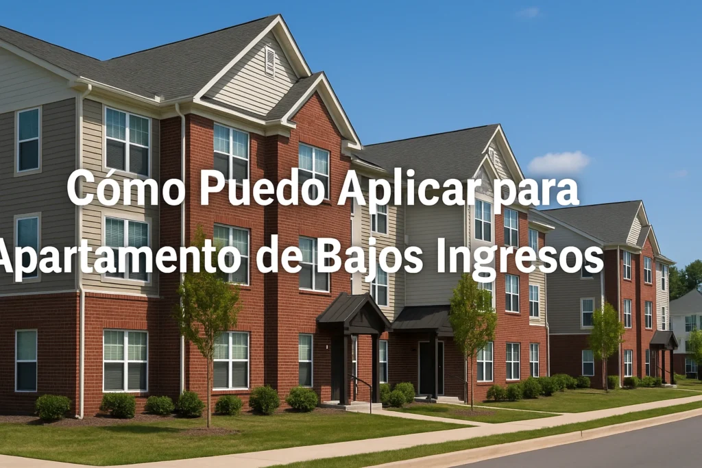 Cómo Puedo Aplicar para un Apartamento de Bajos Ingresos
