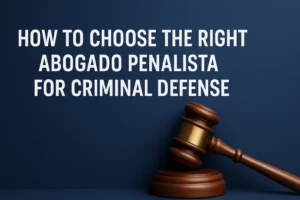 Read more about the article How to Choose the Right Abogado Penalista for Criminal Defense
