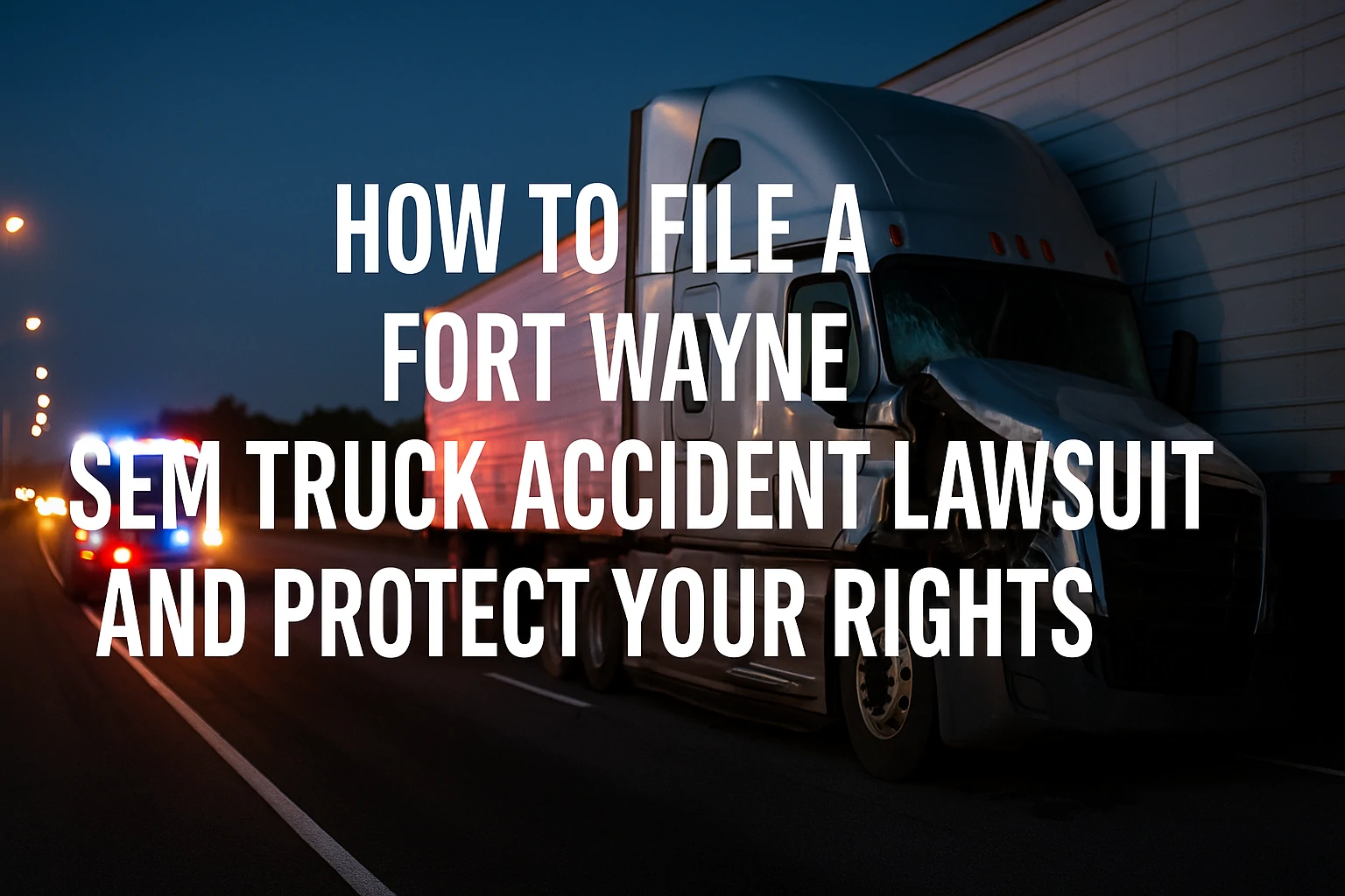 Read more about the article How to File a Fort Wayne Semi Truck Accident Lawsuit and Protect Your Rights
