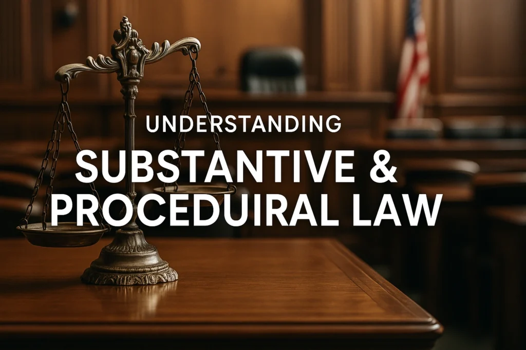 Substantive Law vs Procedural Law: Key Differences Rules