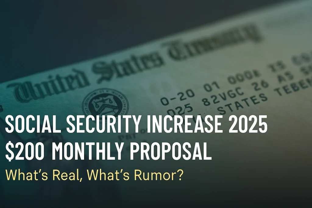 Social Security Increase 2025 and $200 Monthly Proposal
