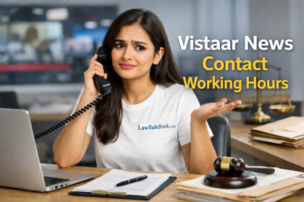 Vistaar News Contact Working Hours