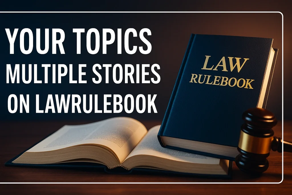 Your Topics | Multiple Stories on LawRuleBook